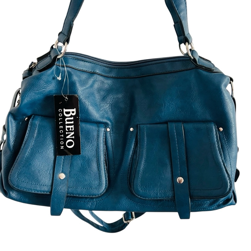 Bueno Collection Blue Shoulder HandBag Purse
